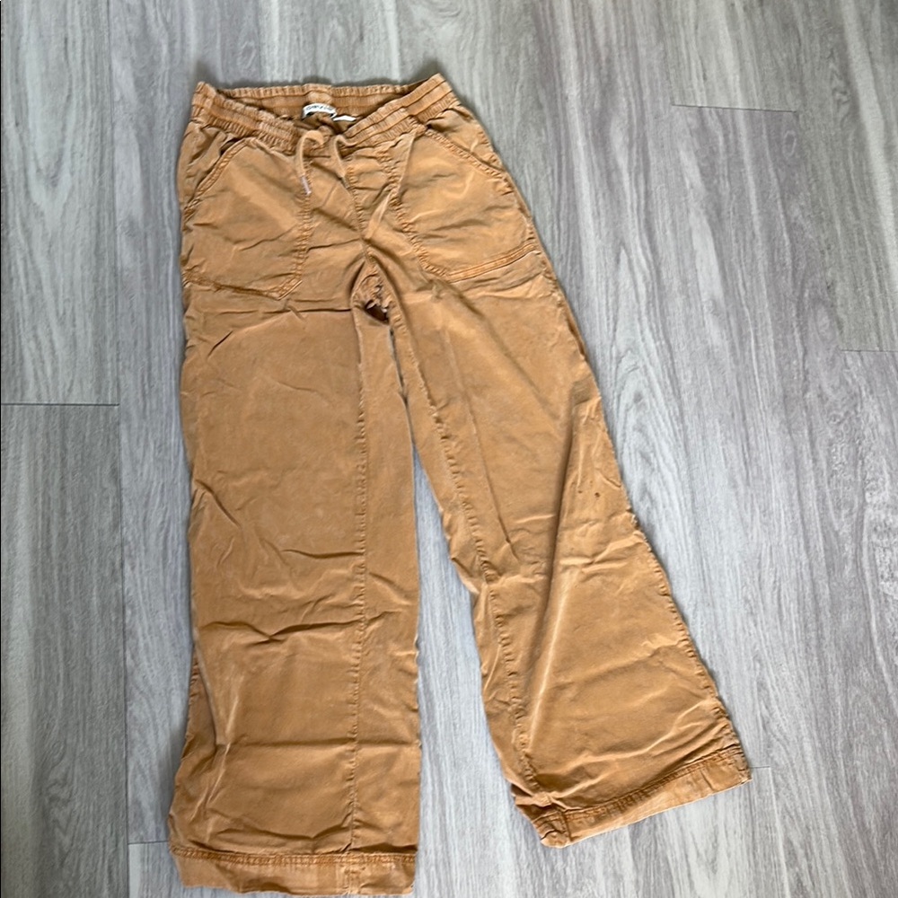 Kids Wide-Leg Pull-On Pants in Brown